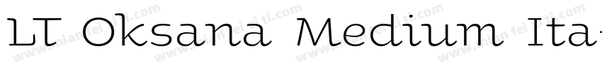 LT Oksana Medium Ita字体转换